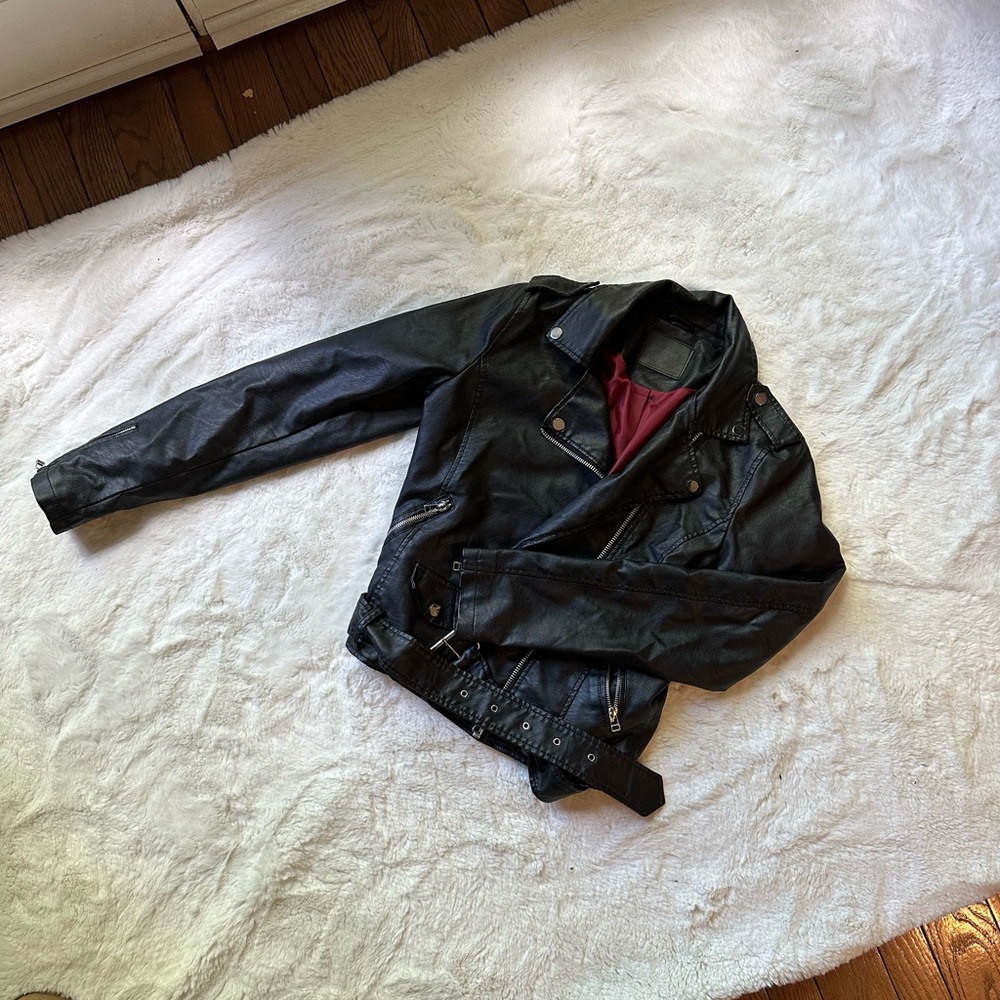 Black faux Leather Jacket